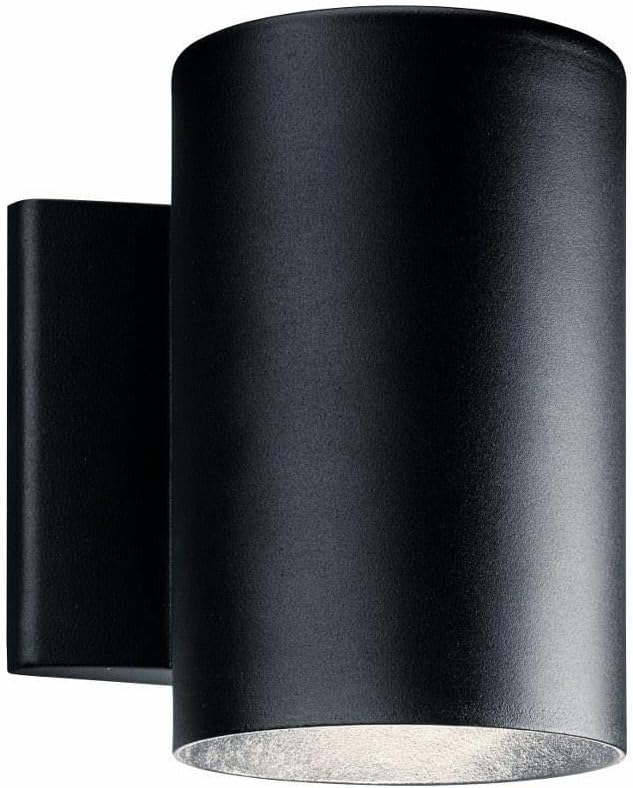 Kichler 11309BKTLED No Family Outdoor Wall-Small 7.00x6.50x5.00 Textured Black