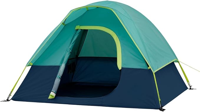 Youth 2-Person Camping Tent - Blue/Green Color