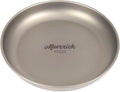 Ti Camping Plate Lightweight Plate for Hiking Backpacking Small Silver