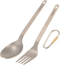 Spoons and Forks Set Flatware Cutlery Set Portable Design Mirror Polished Kitchen Utensil for Home Outdoor Camping Hiking BBQ Picnic Dishwasher Safe (Fork &amp Spoon)