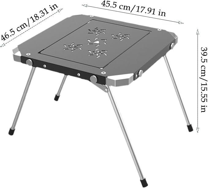 Portable Folding Camping Table – Multifunctional and Foldable Picnic Supplies – Small Side Table for Outdoor and Camping for Friends Gathering Garden Sports Home Patio Picnic Lawn
