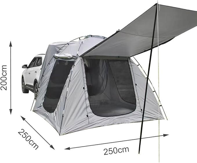Car Tent for Jeep Liberty 2001-2012 KJ/KKSUV Tailgate AwningSUV Camping Tent for Family Vehicle CampingCar Tailgate with Awning ShadeCar Roof Canopy Portable