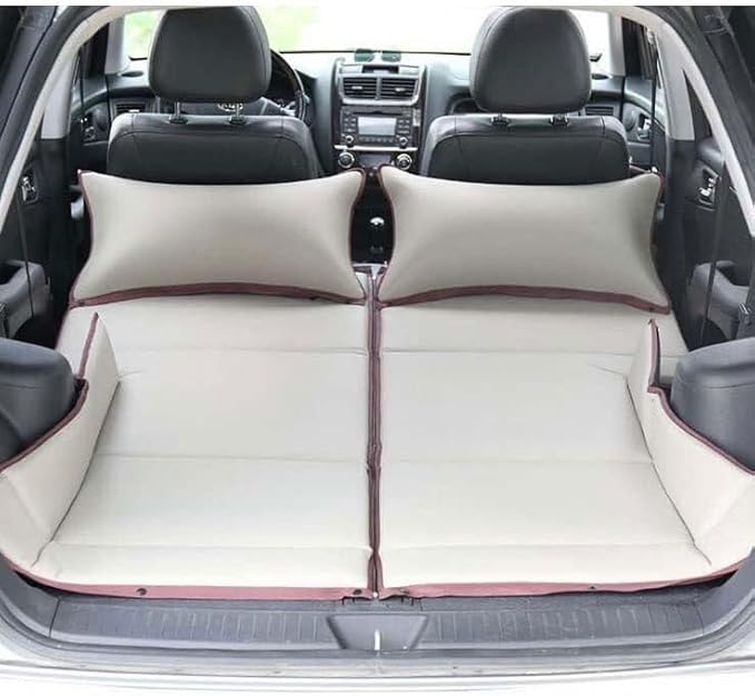 Car Camping Mattress Portable SUV Sleeping Pad for Travel Grey-Suede 260kg Capacity