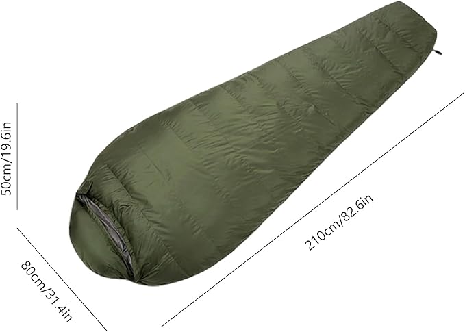 Winter Camping Cocoonn - Down Filled Thermal Sack Adult Outdoor Bedroll Lightweight Insulated Rest Gear Waterproof Cold Climate Slumber System Backpacking Overnight Warmth Solution | for Hiking