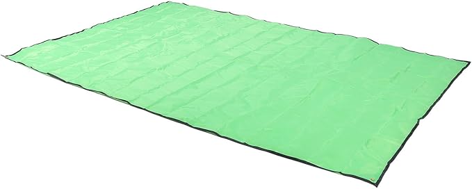 Camping Tent Tarp Water Proof Beach Mat Tent Floor Saver Oxford Cloth Picnic Blanket Sunshade for Outdoor Camping Beach Picnic Family Gathering 240x220cm with Storage Bag (Grass Green)
