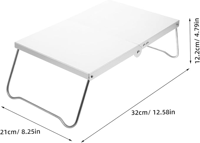 BESPORTBLE Height Portable Camping Table Lightweight for Outdoor Cooking Beach Picnics and Travel Folding Design for Easy Setup