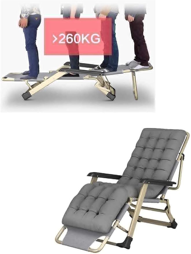 FWZJ Zero Gravity Recliner with Neck Pillow Folding Recliner Adjustable Outdoor Chair Suitable for terraces Swimming Pools etc Camping and Beach Chairs 300kg