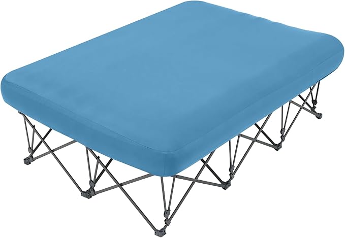 KAMPKEEPER Camping CotCamping Cots for AdultsFolding Camping Cot with Inflatable Air Mattress and Carry Bagfor Outdoor Travel Camp Beach Vacation (not Included The Airpump)