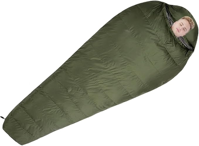 Winter Camping Cocoonn - Down Filled Thermal Sack Adult Outdoor Bedroll Lightweight Insulated Rest Gear Waterproof Cold Climate Slumber System Backpacking Overnight Warmth Solution | for Hiking