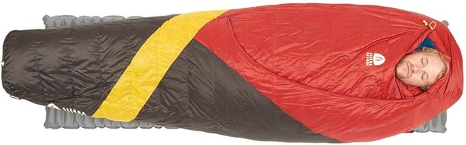 Sierra Designs Cloud 20 Degree DriDown Sleeping Bag Ultralight Zipperless Down Sleeping Bag for Backpacking and Camping