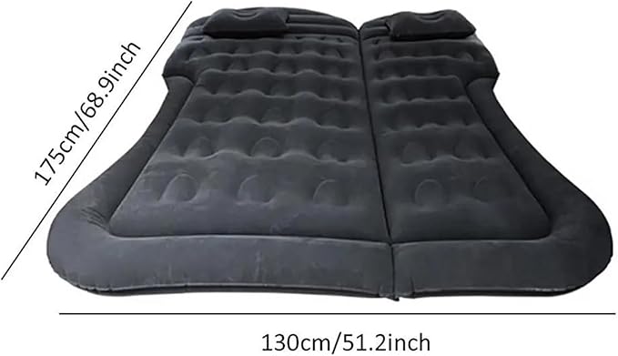 Camping Inflatable Mattress Car Air Mattress 175x130cm SUV Inflatable Mattress Automatic Inflatable Travel Mattress Multifunctional Car Sleeping Pad (Pig)
