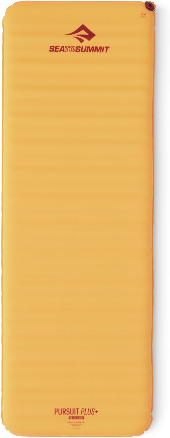 Sea to Summit Pursuit Plus Extra-Thick Self-Inflating Sleeping Mat for Camping and Backpacking Rectangular - Regular (72 x 25 x 3 inches)