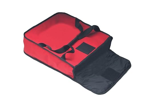 Heated Pizza Delivery System 16 2-Pie Bag Red