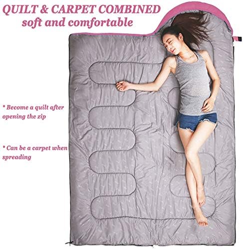 tuphen- Sleeping Bags for Adults Kids Boys Girls Backpacking Hiking Camping Microfiber Liner Cold Warm Weather 4 Seasons Indoor Outdoor Use Lightweight &amp Waterproof