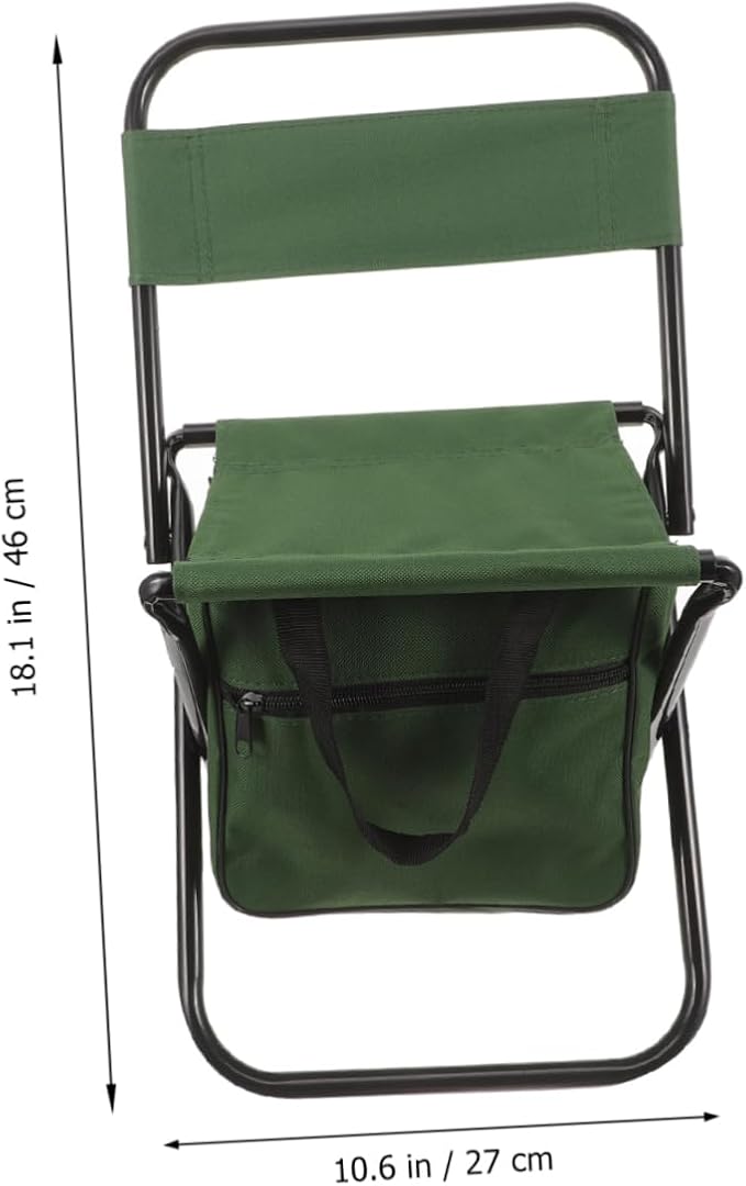 Multi-Functional Portable Folding Chair Backrest for Fishing Camping and Outdoor Use Compact Lightweight Space-Saving Design for and Storage