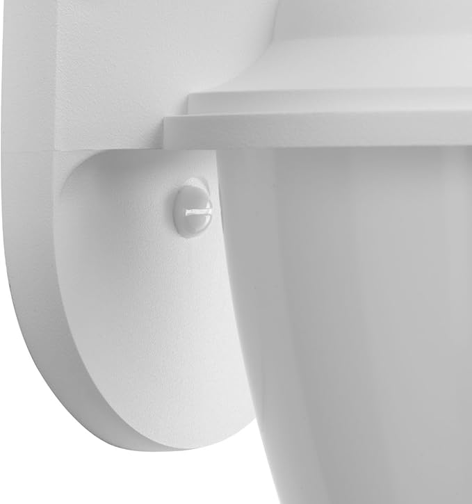Progress Lighting Polycarbonate Outdoor 1-Light Acrylic Shade Traditional Outdoor Wall Lantern Light White