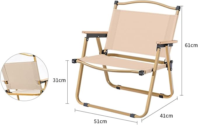 Camping Chair Fishing Chair Aluminum Alloy Practical Camping Seat Folding Chair for Park Backpacking Hiking Yard Travel portable chair for camping expedition ergonomic camp seat canvas campin