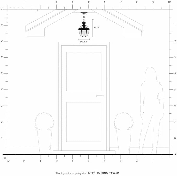 Livex Lighting 2152-01 Monterey 1-Light Outdoor Hanging Lantern Antique Brass