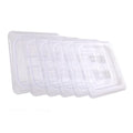 6-Pcs Food Pan Lid 1/6 Size Clear Polycarbonate Hotel Pan Cover with handle