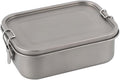 1200ml Titanium Lunch Box with Leak-Proof Lid Camping Cookware Lightweight Outdoor Cooking Pan for Backpacking Hiking Picnic &amp Travel Durable (1200ml without handle)