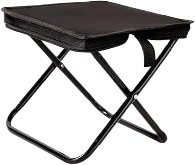 Compatible for Ultralight Foldable Stool 3-in-1 Portable Outdoor Picnic Camping Folding Chair Ultra Light Fishing Travel(Black)