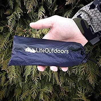 LITEOUTDOORS Ultralight Tent Stake Kit - 12 Aluminum Tent Pegs 100' Reflective Guyline 12 Cord Tensioners - for Backpacking Hiking Camping
