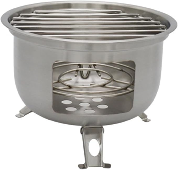 Backpacking Survival Stove Stainless Steel Wood Burning Stove For BBQ Picnics Portable Charcoal Grills Cooking Equipment