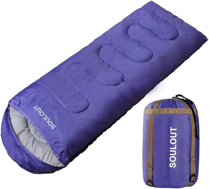 3-4 Season Sleeping Bag for Adults &amp Kids Lightweight Warm Cold Weather Camping Bag with Waterproof Compression Sack – Portable for Hiking Backpacking Traveling &amp Outdoor Adventures