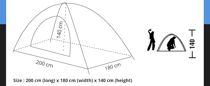 PGM Portable Camping Tent Multi Color