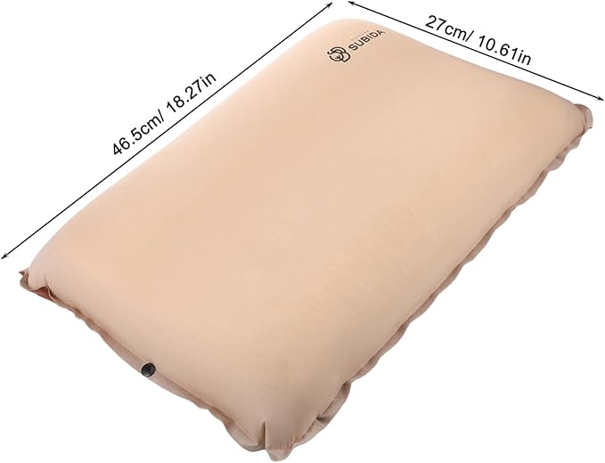 Ergonomic Memory Foam Pillow for Camping Self-Inflating Compact for Hiking and Airplane Trips