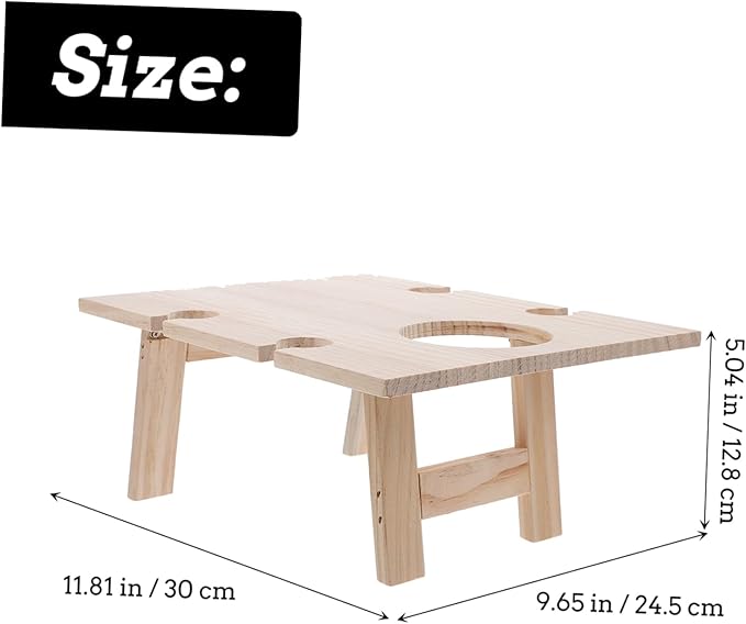 SUPVOX Folding Wine Table for Outdoor Picnics Portable and for Beach Festivals Compact Design Ample Storage Space
