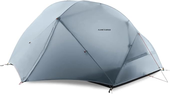 2-Person Tent – 4-Season 15D Double Layer Waterproof Backpacking Camping Hiking Tent