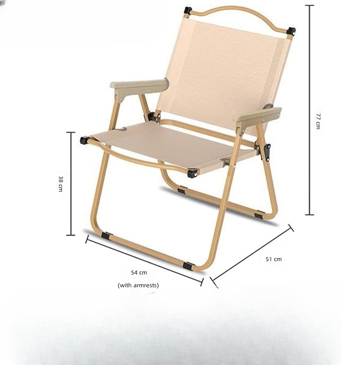 Portable Camping Chair Lightweight Folding Camping Chair with Carry Bag Durable Compact Outdoor for Adults Ideal for Beach Picnic Travel Sports