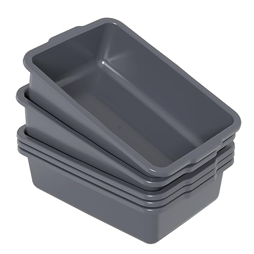 8 L Plastic Bus Tub Small Commercial Bus Box 5 Packs
