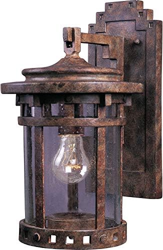 Maxim Santa Barbara VX-One Light Outdoor Wall Mount in Made with Vivex Material for Coastal Environments