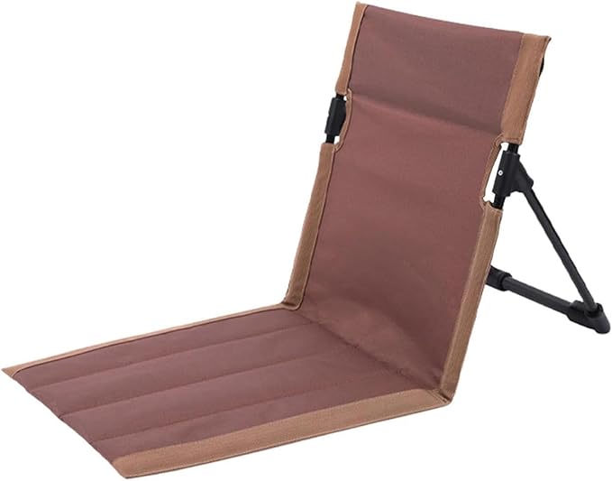 Ultra-Light Folding Camping Chair with BackrestOutdoors Relaxing Floor Seat for SwimmingPool Beach Lawn Picnic Road Trips