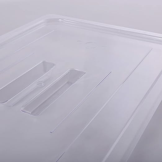 6-Pcs Food Pan Lid Full Size Clear Polycarbonate Hotel Pan Cover with handle