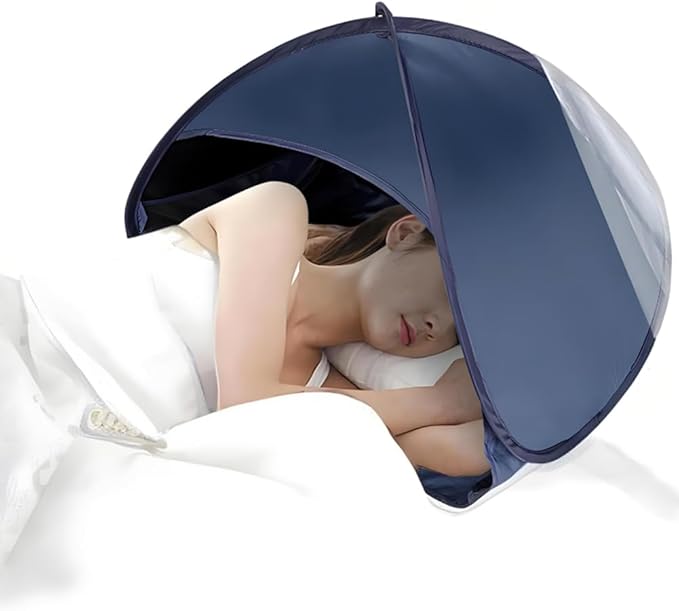 Portable Sleeping Tent for Head | Foldable Light-Proof Canopy | Pop-Up Windproof and Blackout Cover | Ideal for Daily Use and Travel