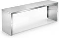 Zonon 43 Wide Steam Table Overshelf with Sneezeguard Compatible with Three-Well Steam Durable Stainless Steel Easy Installation Commercial Electric Hot Food Table Overshelf for Food Protection