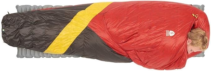 Sierra Designs Cloud 20 Degree DriDown Sleeping Bag Ultralight Zipperless Down Sleeping Bag for Backpacking and Camping
