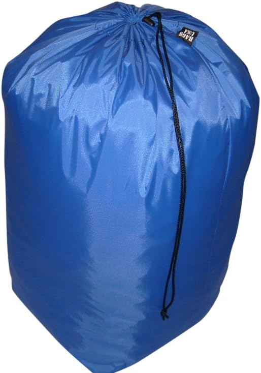 Sleeping Bag CoverJumbo Stuff Sacks Laundry Bag Made In USA. (Blue)