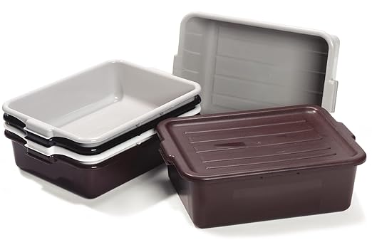 Carlisle FoodService Products 4401003 Comfort Curve Bus Box/Tote Box 5 Deep Black