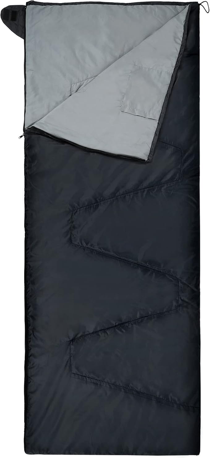 REDCAMP Ultra Lightweight Sleeping Bag for Backpacking Hiking Comfort for Adults Warm Weather with Compression Sack