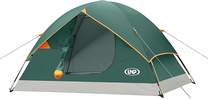 unp 6 Person 4 Season Dome Tent Easy to Set Up for Camping &amp Hiking Lightweight &amp Portable Green