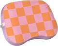 Ballast Beach Pillow – Comfy Durable &amp Compact Stays Put on Windy Beaches with Patented Sand Pouch Inflatable Pillow for Beaches Pools Camping Festivals and Travel (Coral Checkers)