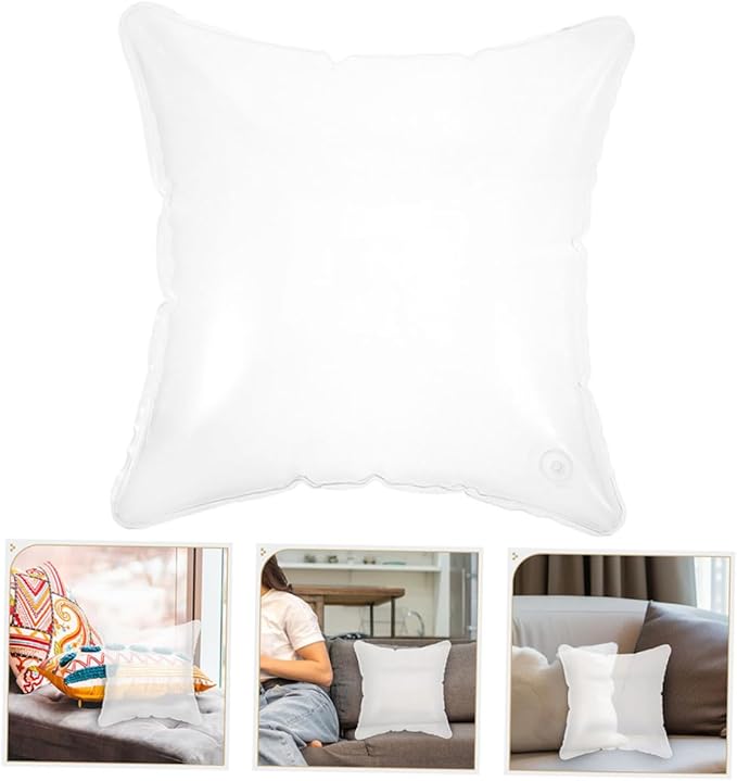 Inflatable Lumbar Pillow for Travel and Camping Lightweight Couch Cushion Design Portable Blow Up Support for Napping and Relaxation