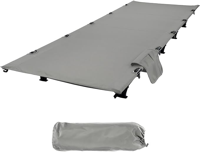 Elevon Camping Cot 28 Extra Wide Sleeping Cot Portable Folding Tent Camping Bed Compact for Outdoor Travel Base Camp Hiking Mountaineering Lightweight Backpacking 400lb Capacity