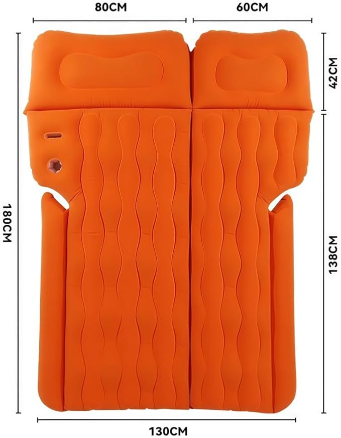 Car Air Mattress for Abarth 124 GT 2018 2019Air Mattress Back Seat Camping Bed Thickened Car Sleeping Pad for Travel Portable Car Bed Anti-Leakage Quick Easy Set-UpC