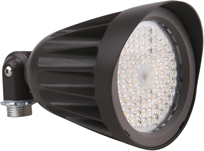 25W LED Bullet Flood Light3375 Lumens 3CCT Switch &amp Knuckle Mount 120-277V Dimmable Commercial Outdoor IP65 LED Landscape 40° Beam Angle 25W/20W/13W Changeable with photocell UL&ampcUL Listed