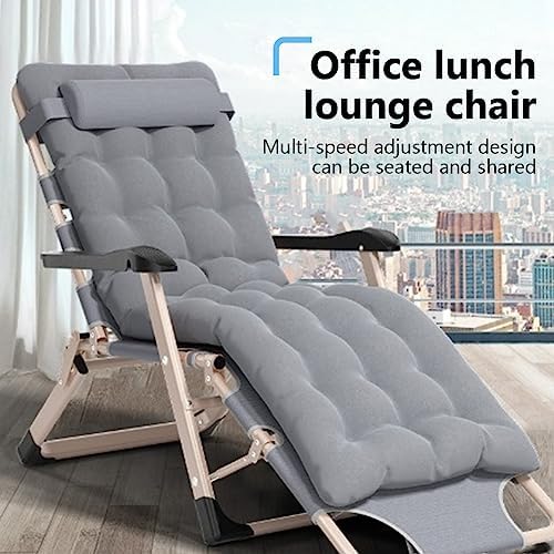 Lounge Outdoor Folding Sun Lounger Chairs with Adjustable Reclining Positions and Cushion Portable Patio Lounge Chair for Garden Beach Lawn Camping and Pool